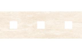 Петра Декор (с 3-мя вырезами 5,6х5,6) бежевый 20х60