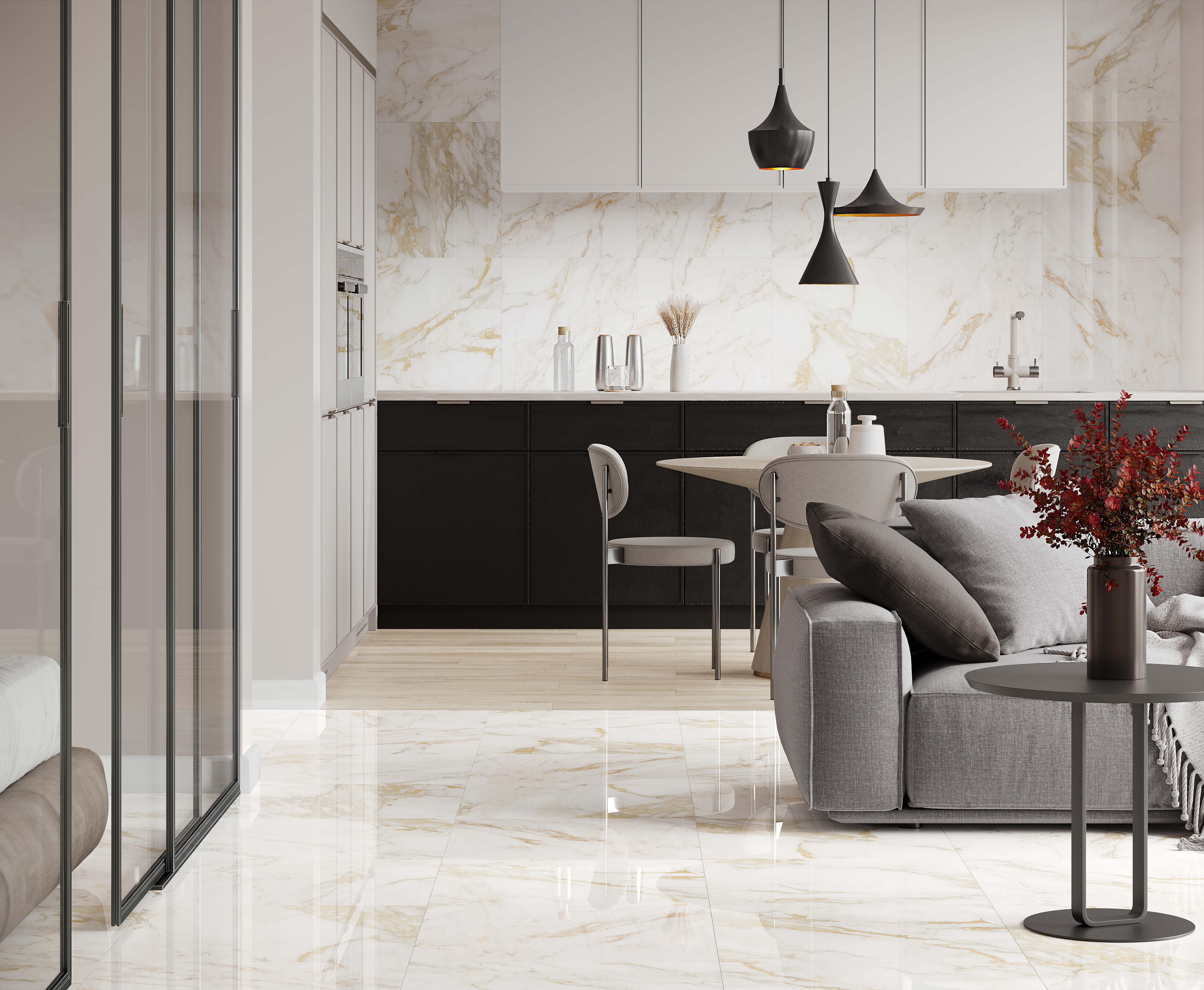 Новые Тенденции в Дизайне Интерьеров: Коллекция Calacatta Oro от LAPARET